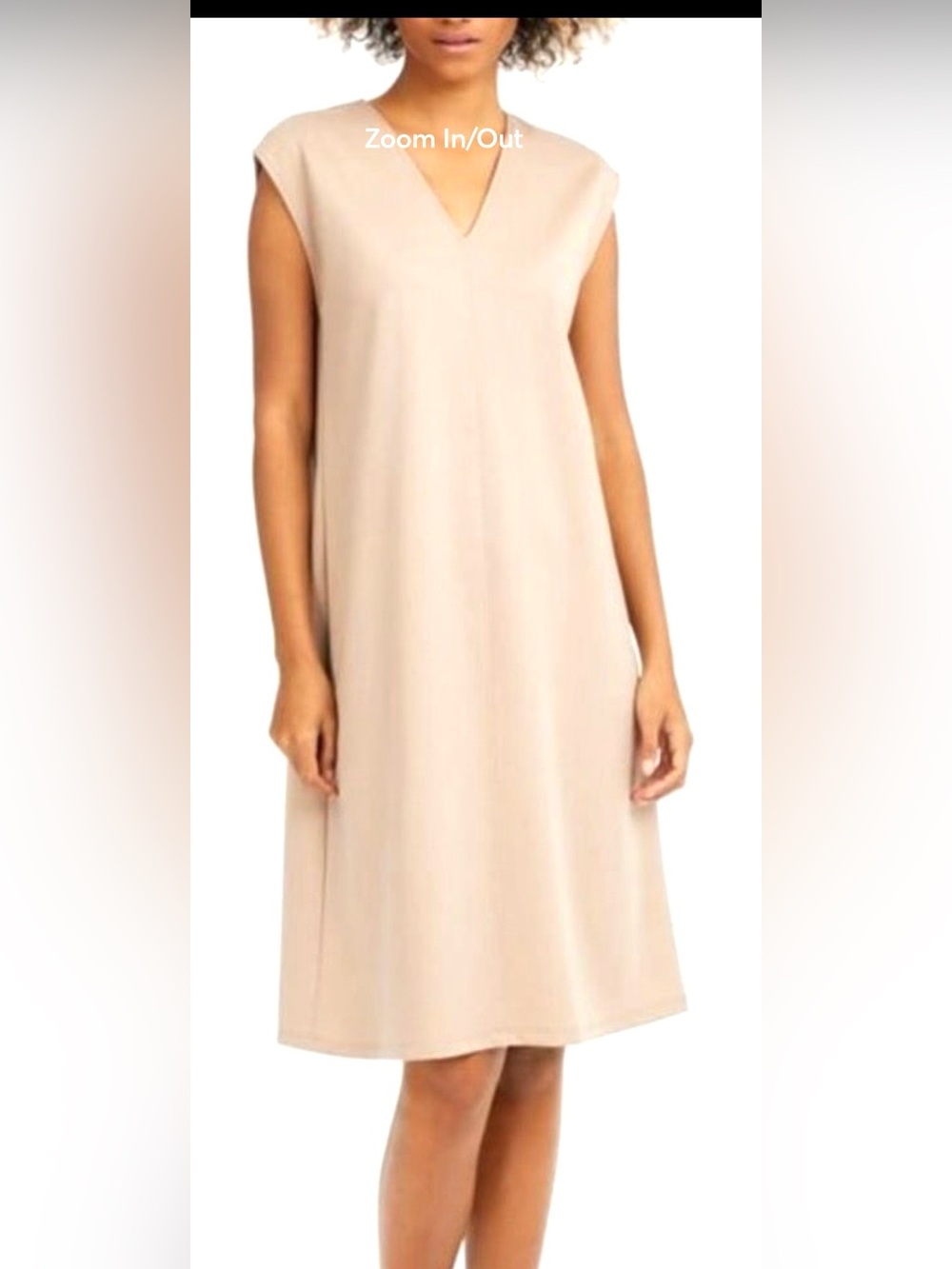 Eileen Fisher V-Neck Shift Dress – Size Large